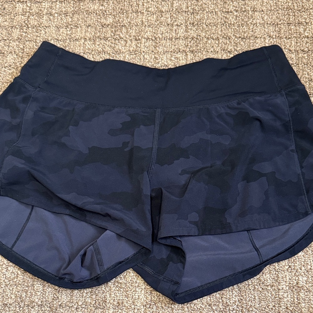 lululemon athletica Black Camo Athletic Shorts
